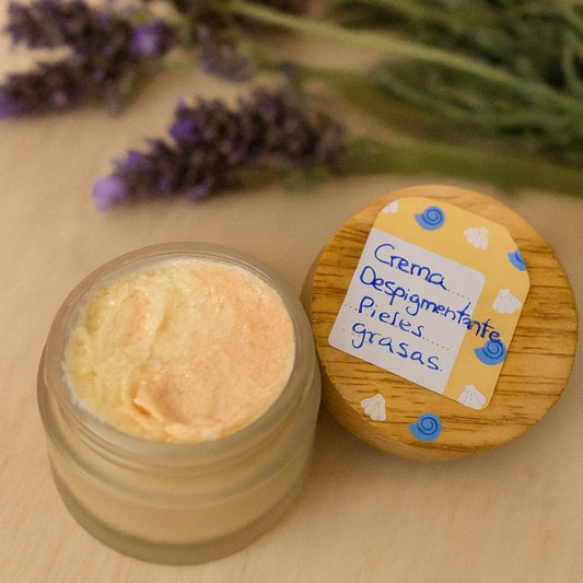 Crema despigmentante natural